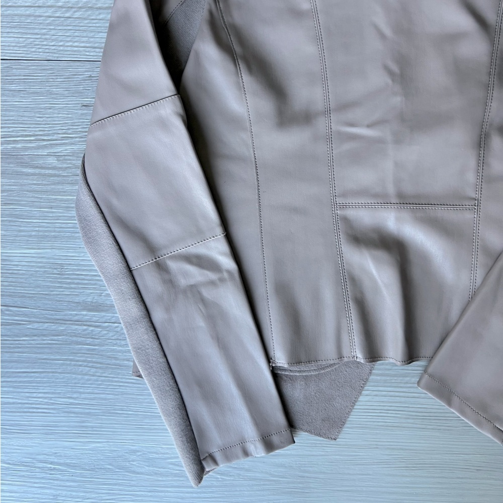 BAGATELLE faux leather draped jacket size M EUC - Picture 13 of 14